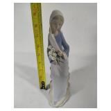 Lladro "Sitting Girl with Lilies" Porcelain Figurine (#4972)