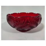 Mosser Glass Inverted Thistle Ruby Red 8" Bowls