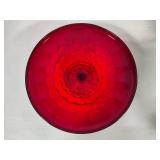 Viking Ruby Red Georgian Honeycomb 11" Pedestal Cake Stand