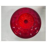 Viking Ruby Red Georgian Honeycomb 11" Pedestal Cake Stand