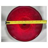 Viking Ruby Red Georgian Honeycomb 11" Pedestal Cake Stand