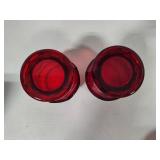 Viking Ruby Red Georgian Honeycomb Large Glasses