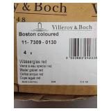 Villeroy & Boch Boston Red Water Goblets