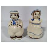 Shawnee Pottery - Dutch Boy & Girl Large Salt & Pepper Shakers