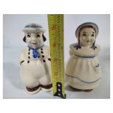 Shawnee Pottery - Dutch Boy & Girl Large Salt & Pepper Shakers