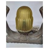 *Rare* Art Deco Figural Statue Copper Lamp
