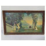 Robert Atkinson Fox "Spirit of Youth" Art Deco Framed Art