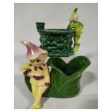 Shawnee Pottery & Treasure Craft Small Pixie Planters
