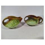 McCoy Pottery Daisy Motif Sugar & Creamer Set