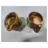 McCoy Pottery Daisy Motif Sugar & Creamer Set