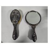 Vintage Comb & Mirror Matching Set