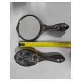 Vintage Comb & Mirror Matching Set