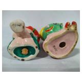 Retro Salt & Pepper Shakers:  Strawberry & Melon Heads