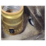 Art Deco Figural Statue Bronze Lamp - No Shade