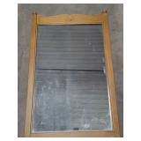 Large Wood Hanging Mirror