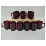 Luminarc Ruby Red Glass Coffee Mugs (24)