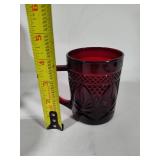 Luminarc Ruby Red Glass Coffee Mugs (24)