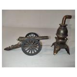 Durham Industries Die-Cast Metal Pot Belly Miniatures - Some with Pencil Sharpener