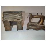 Durham Industries Die-Cast Metal Pot Belly Miniatures - Some with Pencil Sharpener