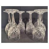 Gorham "Lady Anne" Crystal Goblets/Wine Glasses (10)
