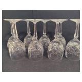 Eight Crystal Goblets - Similar to Gorham