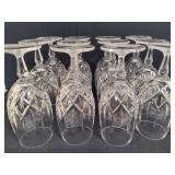 Gorham "Lady Anne" Crystal ice Team Glasses (12)