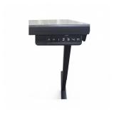 Power Sit Stand Desk with Memory Settings measures 70" wide / 46" deep / Adjusts between 24.5" to 50" tall / Left Return