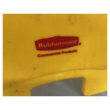 Rubbermaid Commercial Durable Safety Yellow Plastic Wet Floor Sign - Caution / Warning in English & Spanish