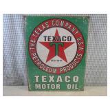 (FS) Texaco Motor Oil Tin Sign 16" ...