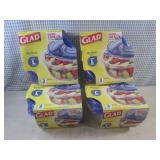 (A-3) 4 - Glad 3-Pack Large Food Co...