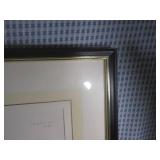 (D-4) 2 Vintage Framed Signed and N...