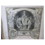 (A-4) Vintage Framed "The Lonely Gu...