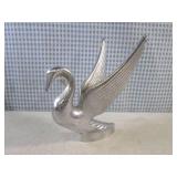 (CNTR) Vintage Chrome Swan Hood Orn...
