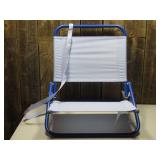 Sun Squad Low-Profile Compact Beach Chair Blue
