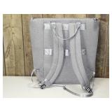 All in Motion Gray Faux Neoprene Tote Backpack