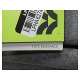 All in Motion Gray Faux Neoprene Tote Backpack