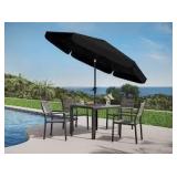 Threshold 7.5 ft Patio Umbrella Black