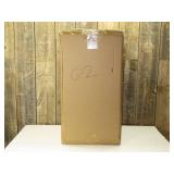 Metal Table Lamp with Pleated Plaid Shade Black - Threshold