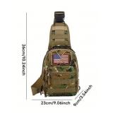 Tactical Hiking Utility Crossbody Bag, Gray Camouflage - Brand New