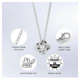 ARRIA Premium White and 14K Gold Pendant Necklace - Brand New