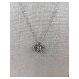 ARRIA Premium White and 14K Gold Pendant Necklace - Brand New