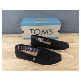 TOMS Alpargata Black Canvas Shoes, Women
