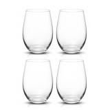Elixir Glassware Stemless Wine Glasses Set of 4 - Brand New