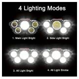 Powerful 5 LED Headlight Rechargeable Lantern - Brand New