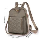 Diamond Pattern Stylish Versatile Multi Pocket Backpack - Brand New