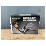 Powerful 5 LED Headlight Rechargeable Lantern - Brand New
