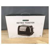 Serv-appetit Retro Toaster 2-Slice Black Retail $46.00 - Brand New *A