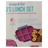 Bentgo Kids Snap & Go Rainbow Butterfly Lunch Set - Brand New