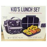 Bentgo Kids Snap & Go Leak-Proof Unicorn Lunch Set - Brand New