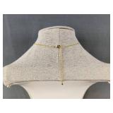 Kelmal Collection R Initial 14K Gold Plated Necklace - 18in Chain & 2in Extender - Brand New